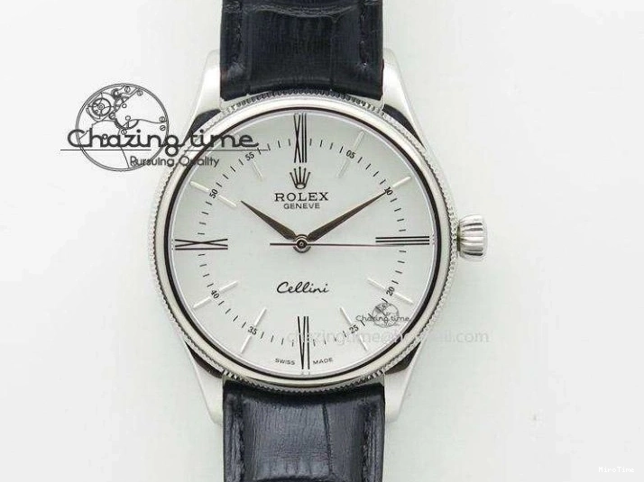MiroTime 0508 Stretchable DayDate 40mm BP-Maker 228206 SS Green Roman Dial (Fluted Bezel) On SS Bracelet ETA 3904